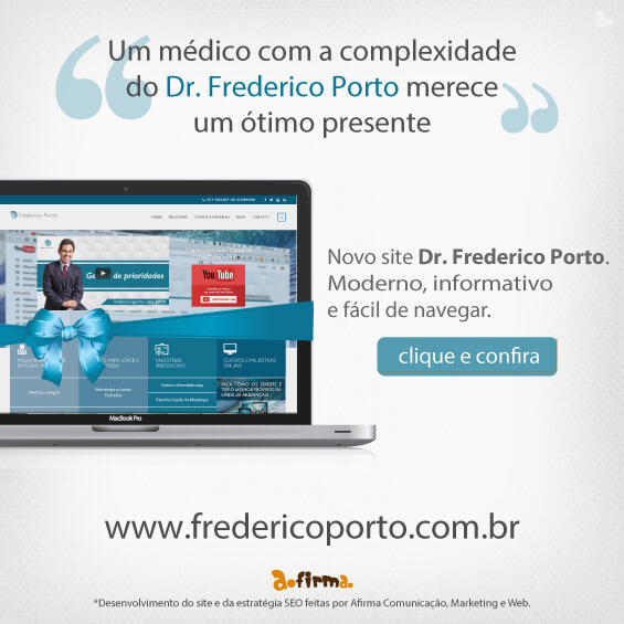 lançamento site dr. Frederico Porto